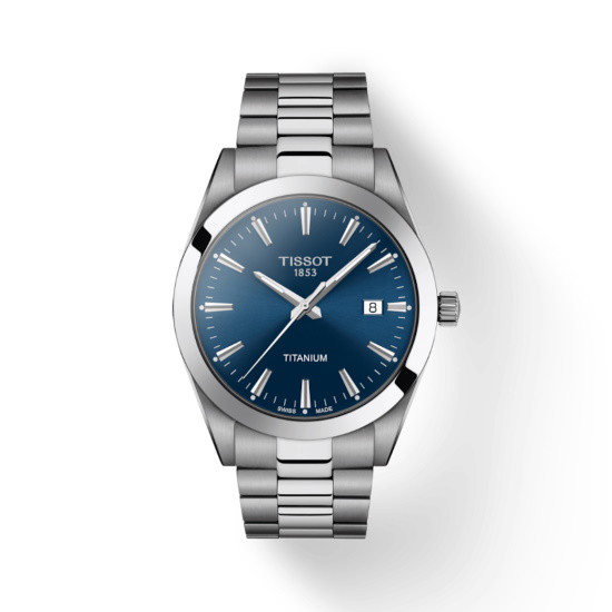 Picture of Tissot Gentleman Titanium Watch with Blue Dial