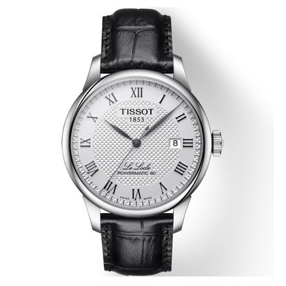 Picture of Tissot Le Locle Powermatic 80- Black Leather Strap/Silver Dial
