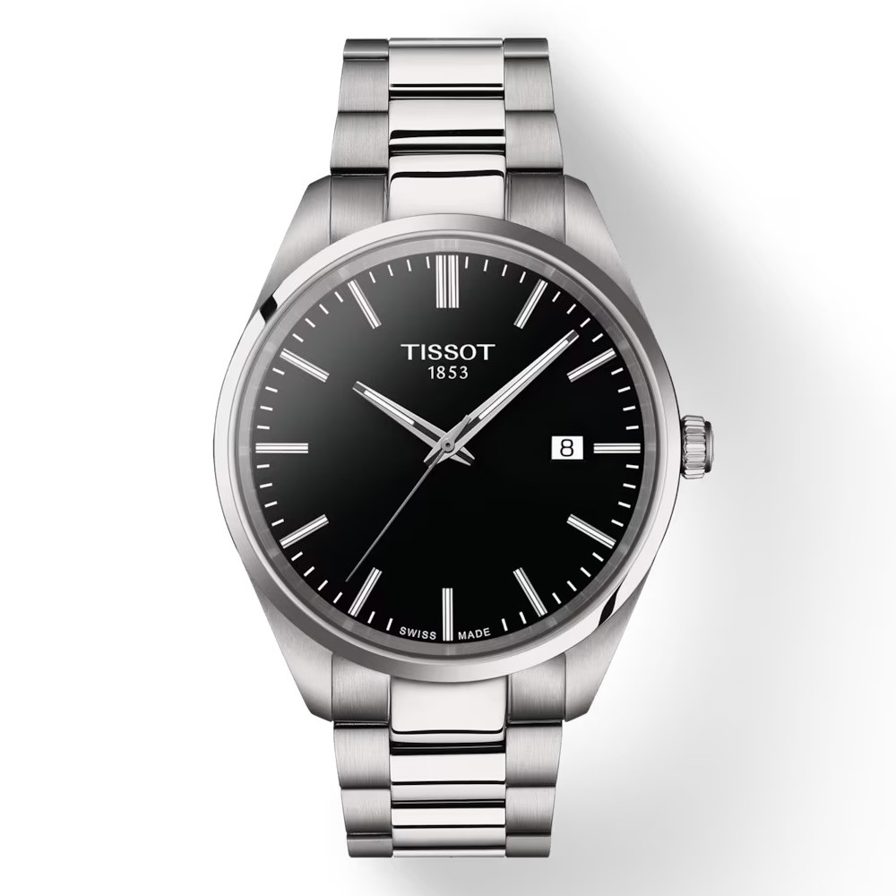 Picture of Tissot PR100 Stainless Steel Watch with Black Dial