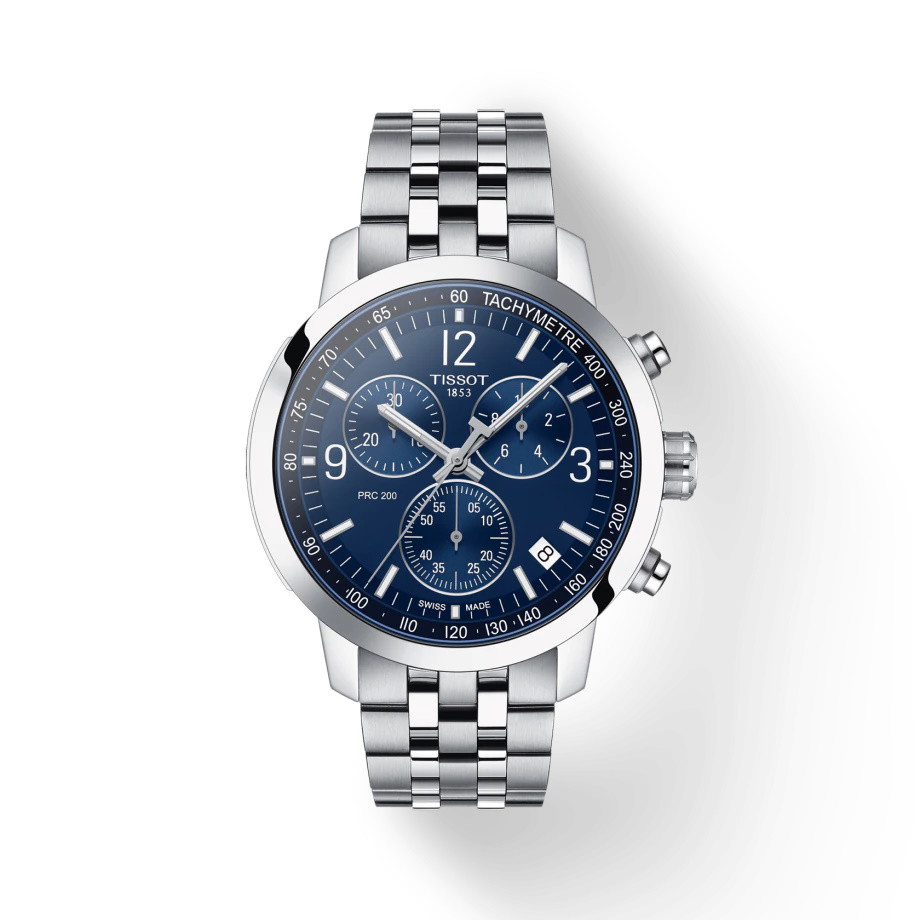 Picture of Tissot PRC 200 Chrono - Steel Bracelet & Blue Dial