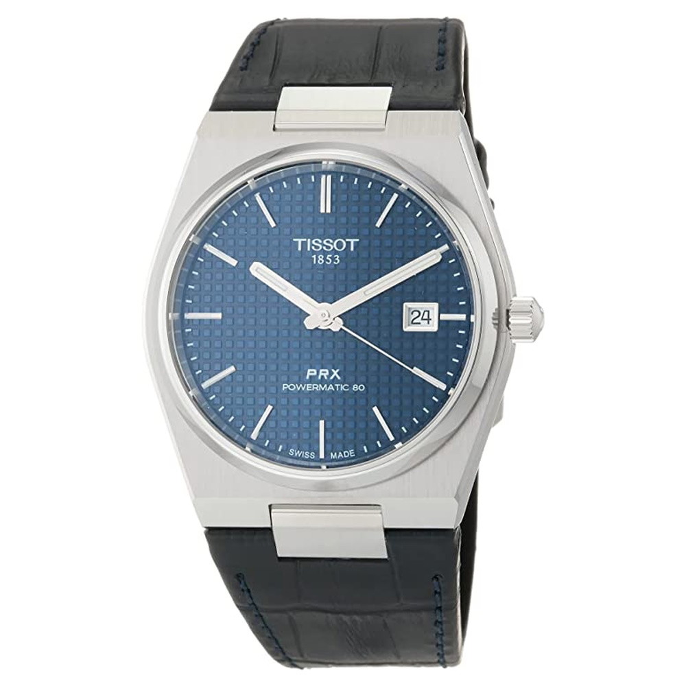 Picture of Tissot PRX Powermatic 80 Watch with Blue Dial & Strap