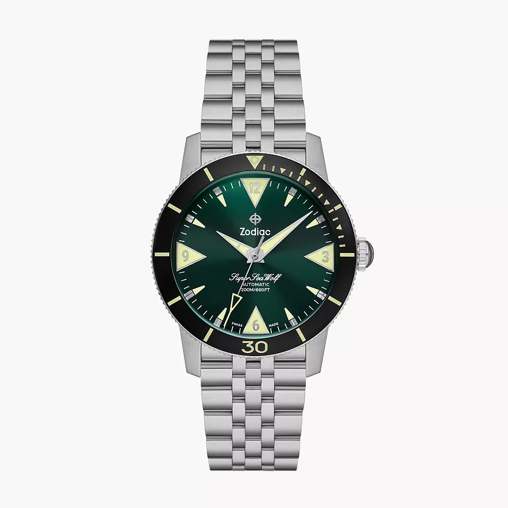 Picture of Zodiac Super Sea Wolf Skin Diver Auto Stainless Steel Watch