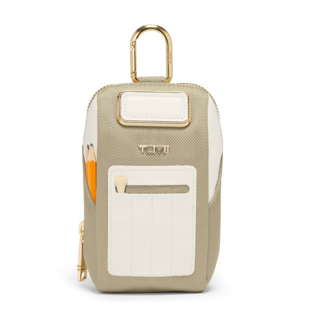 Picture of Tumi Sport Golf Pouch with Tees - Off-White/Tan