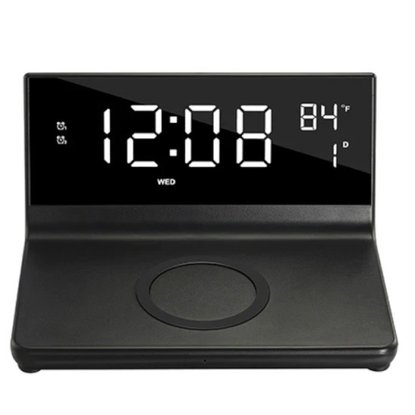 Picture of SuperSonic Dual Alarm Clock with Qi Wireless Charger