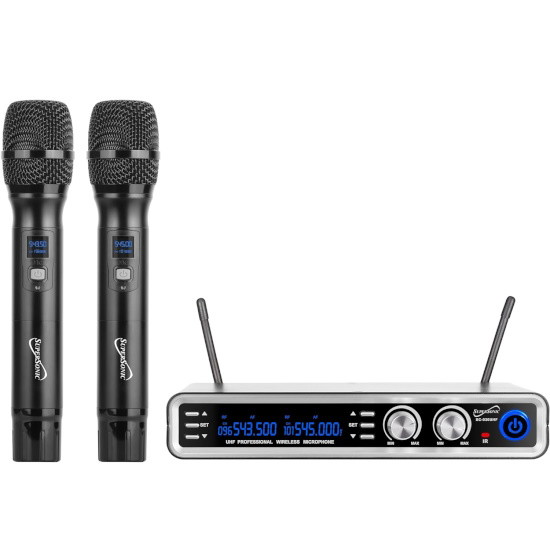 Picture of SuperSonic UHF Dual Channel Professional Wired Microphone