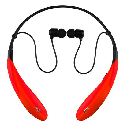 Picture of Supersonic Bluetooth In-Ear Headphones with Flex Collar - Red