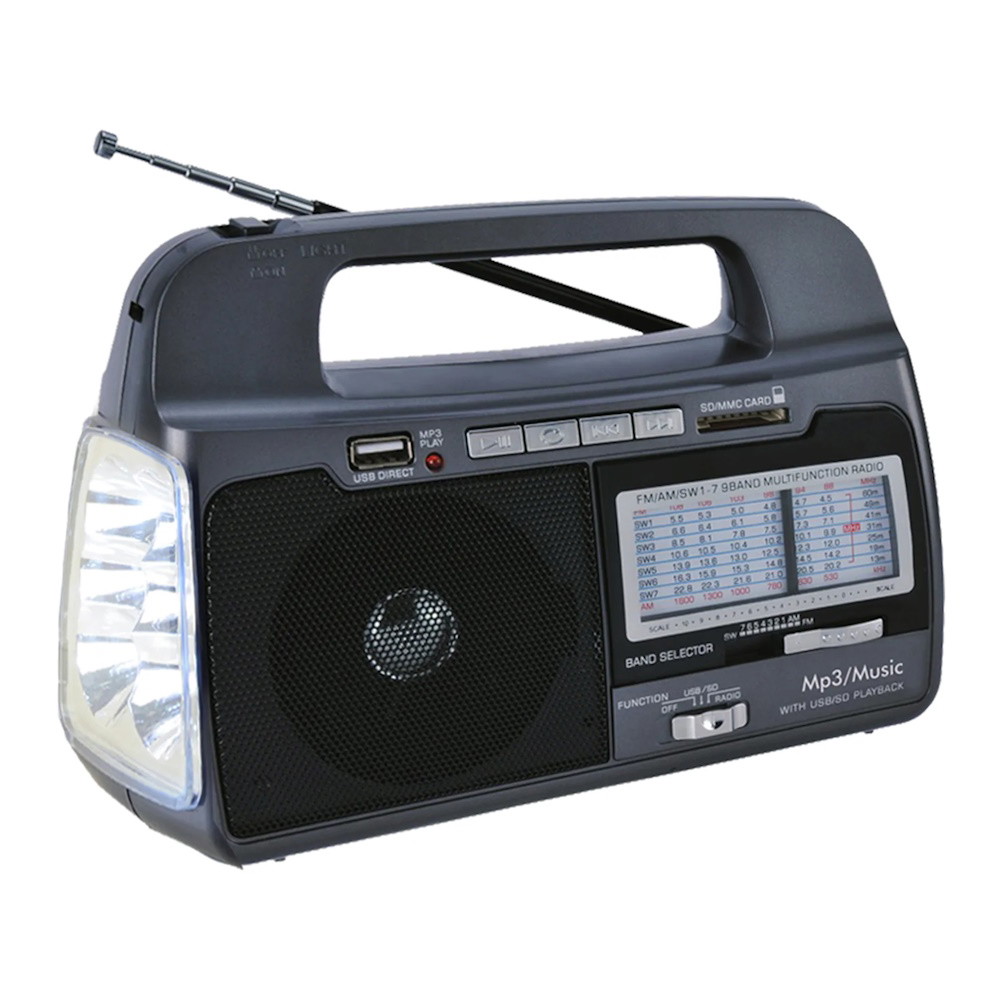 Picture of Supersonic 9-Band Portable Radio with Rechargeable Battery