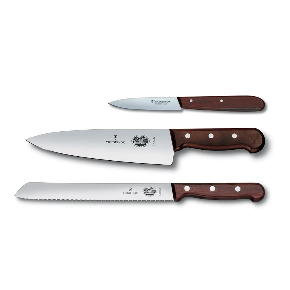 Picture of Victorinox 3-Piece Wood Flat Knife Set - Maple