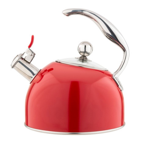 Picture of Viking 2.6-Qt. Stainless Steel Tea Kettle - Red