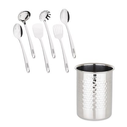 Picture of Viking 7-Piece Stainless Steel Forged Utensil and Crock Set