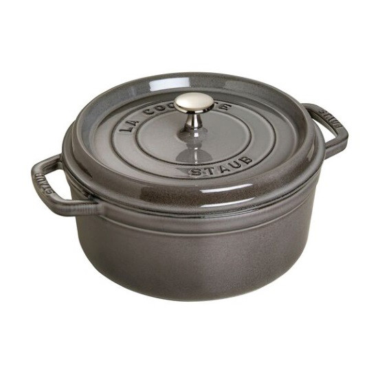 Picture of Staub 5.5-Qt. Round Cocotte - Graphite Grey