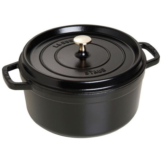 Picture of Staub 5.5-Qt. Round Cocotte - Matte Black