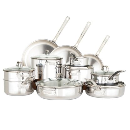 Picture of Viking 3-Ply 17-Piece Stainless Steel Cookware Set