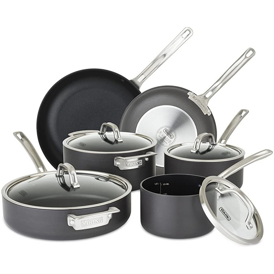 Picture of Viking Hard Anodized Nonstick 10-Piece Cookware Set