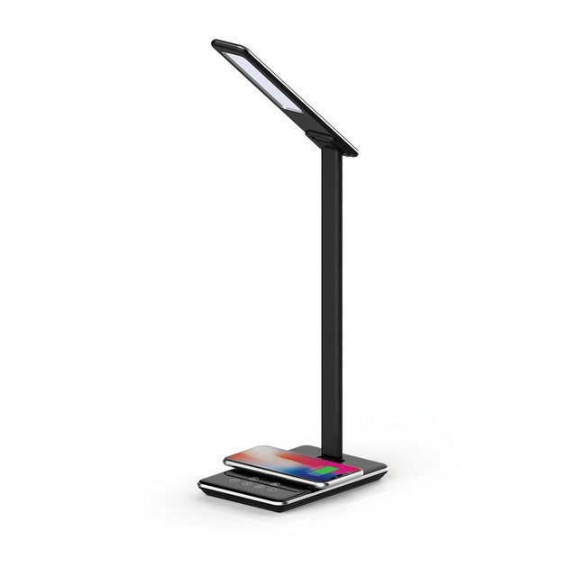Picture of Supersonic LED Desk Lamp with Qi Charger - Black