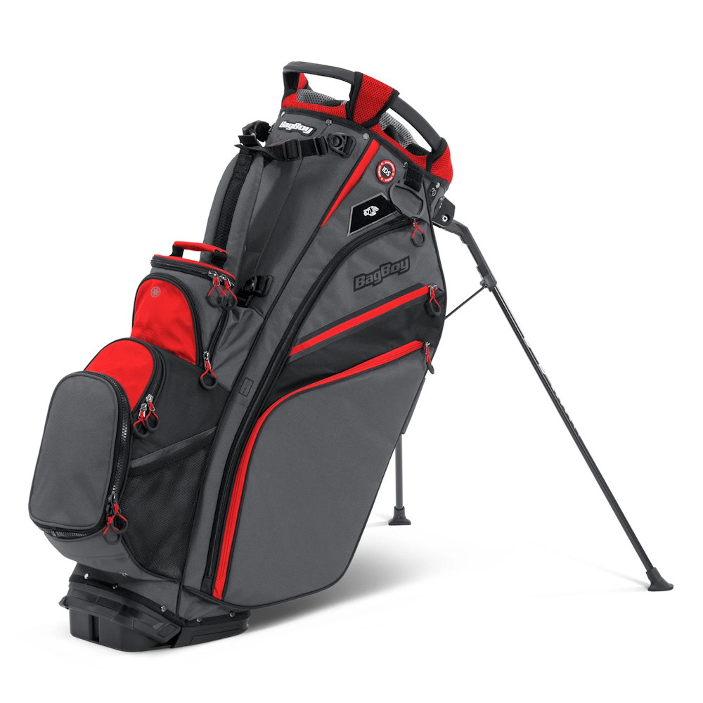 Picture of Bag Boy Chiller Pro Hybrid Stand Golf Bag - Char/Red/Black