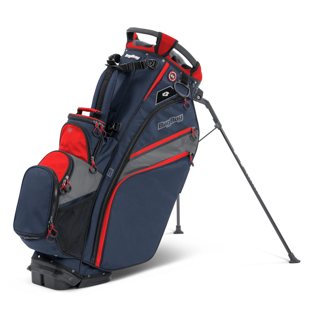 Picture of Bag Boy Chiller Pro Hybrid Stand Golf Bag - Nvy/Red/Char