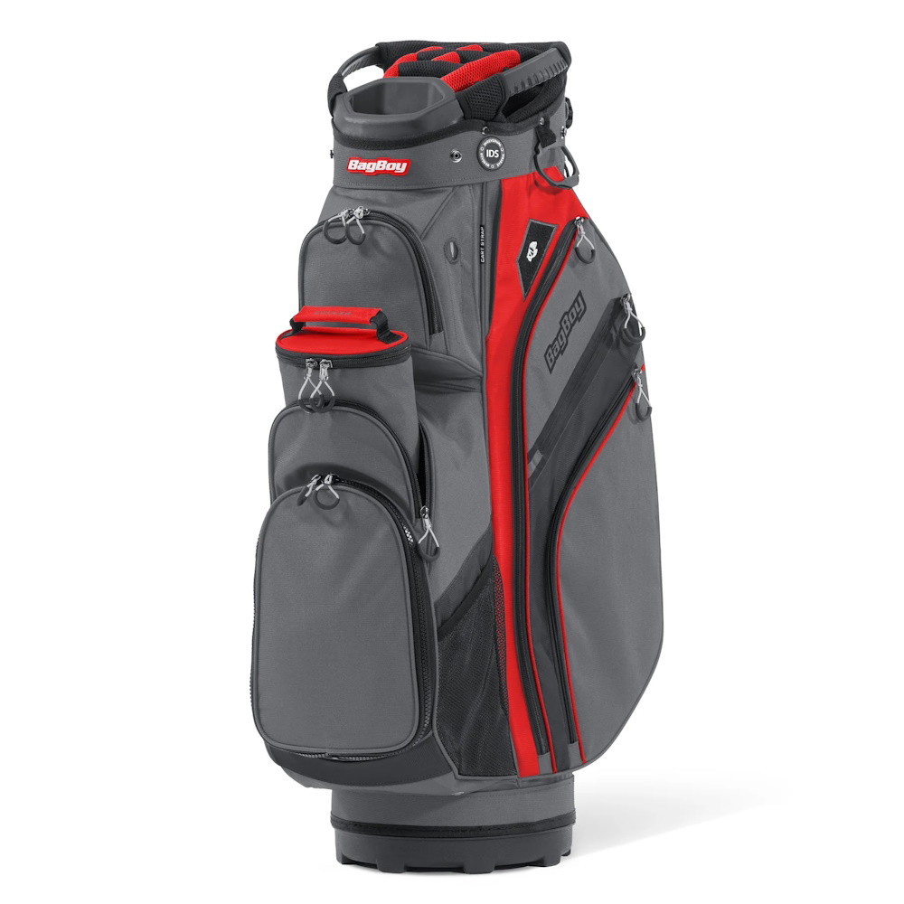 Picture of Bag Boy Chiller Pro Cart Golf Bag - Char/Red/Blk