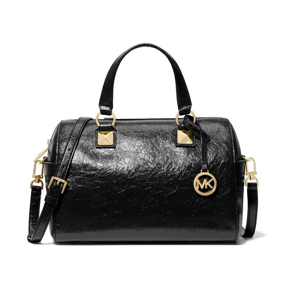 Picture of Michael Kors Grayson Medium Duffle Satchel - Black