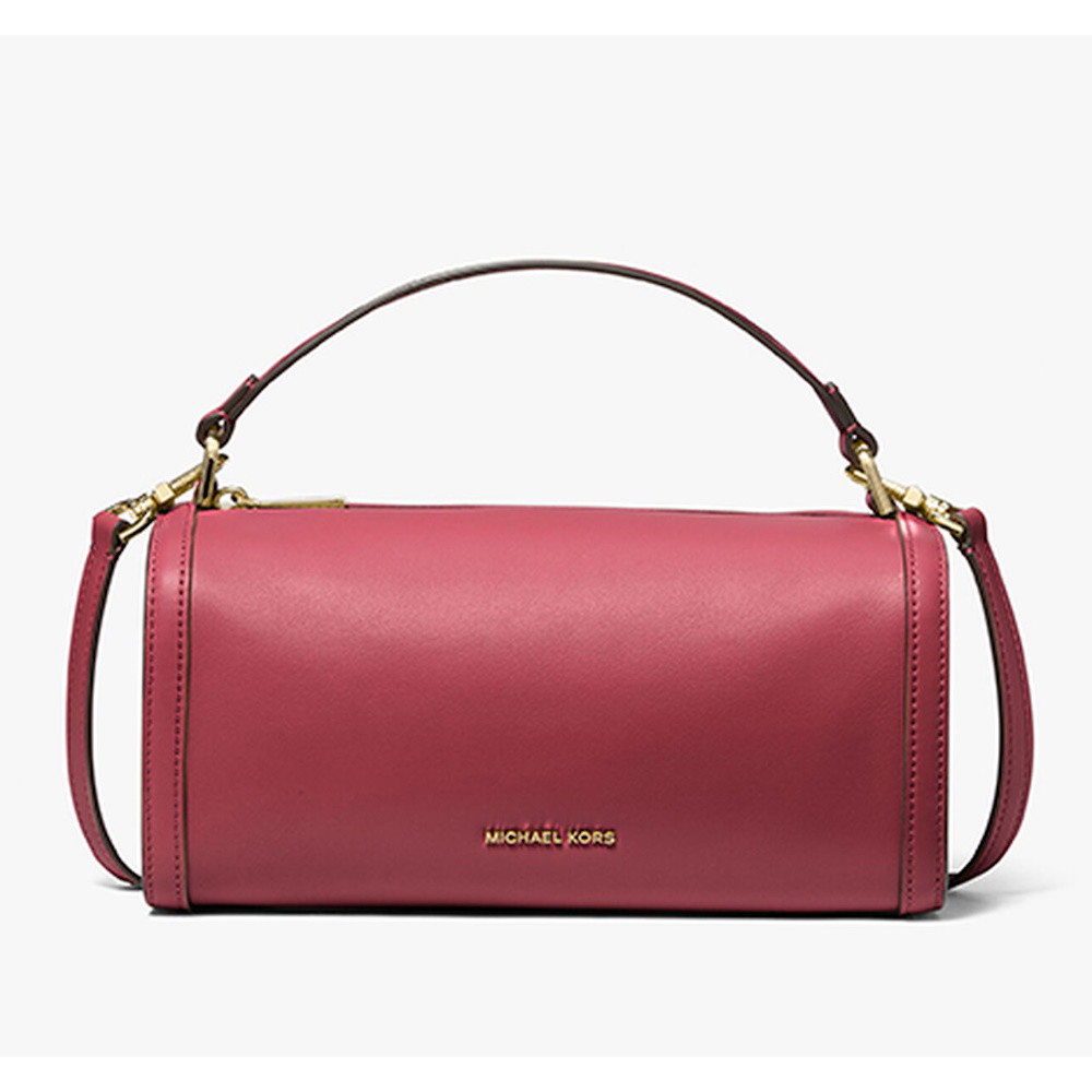 Picture of Michael Kors Orchard Sm Top Handle Barrel Crossbody - Deep Red