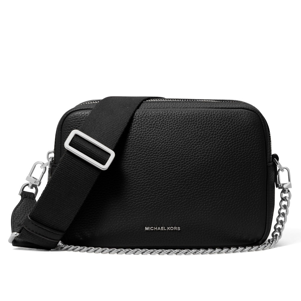 Picture of Michael Kors Bryant Medium Double-Zip Chain Crossbody - Black