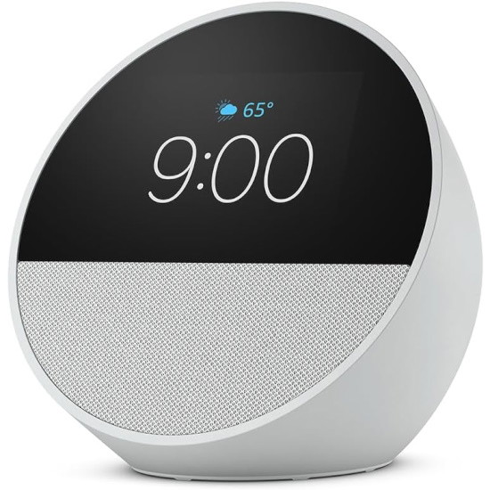 Picture of Amazon Echo Spot Smart Alarm Clock with Alexa - Glacier White
