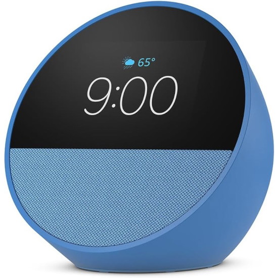 Picture of Amazon Echo Spot Smart Alarm Clock with Alexa - Ocean Blue