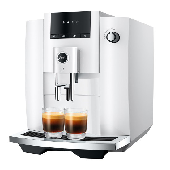 Picture of Jura E4 Automatic Coffee and Espresso Machine - White