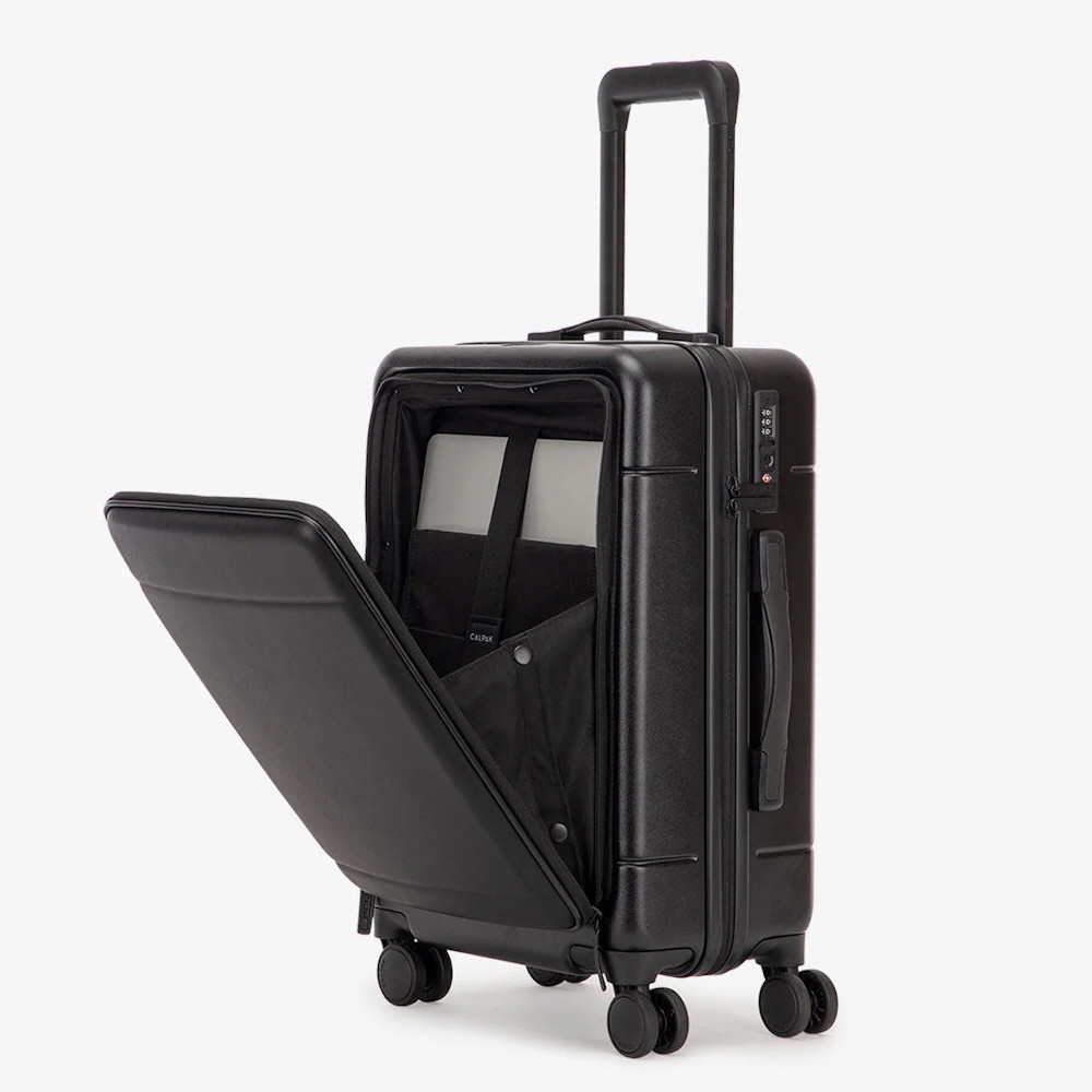Picture of Calpak Hue Front Pocket Carry-On Luggage - Black