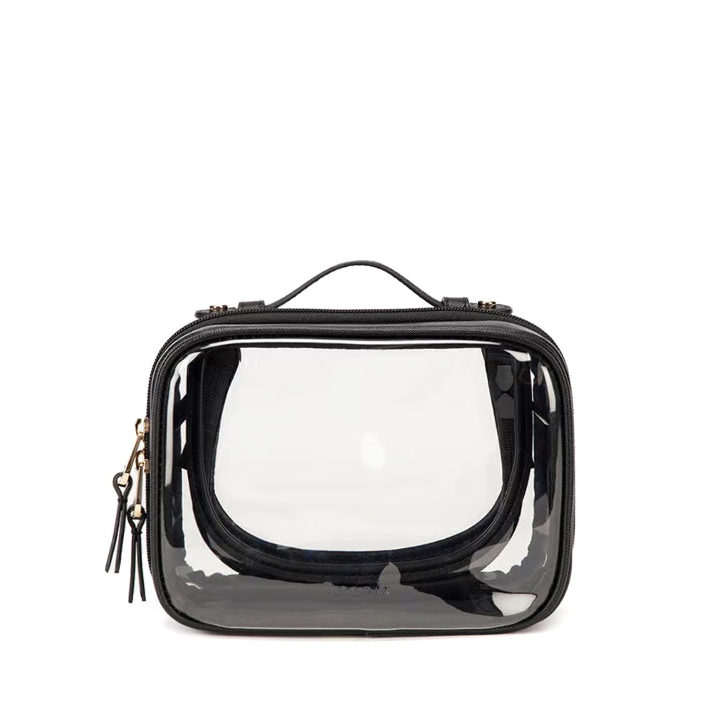 Picture of Calpak Small Clear Cosmetics Case - Black