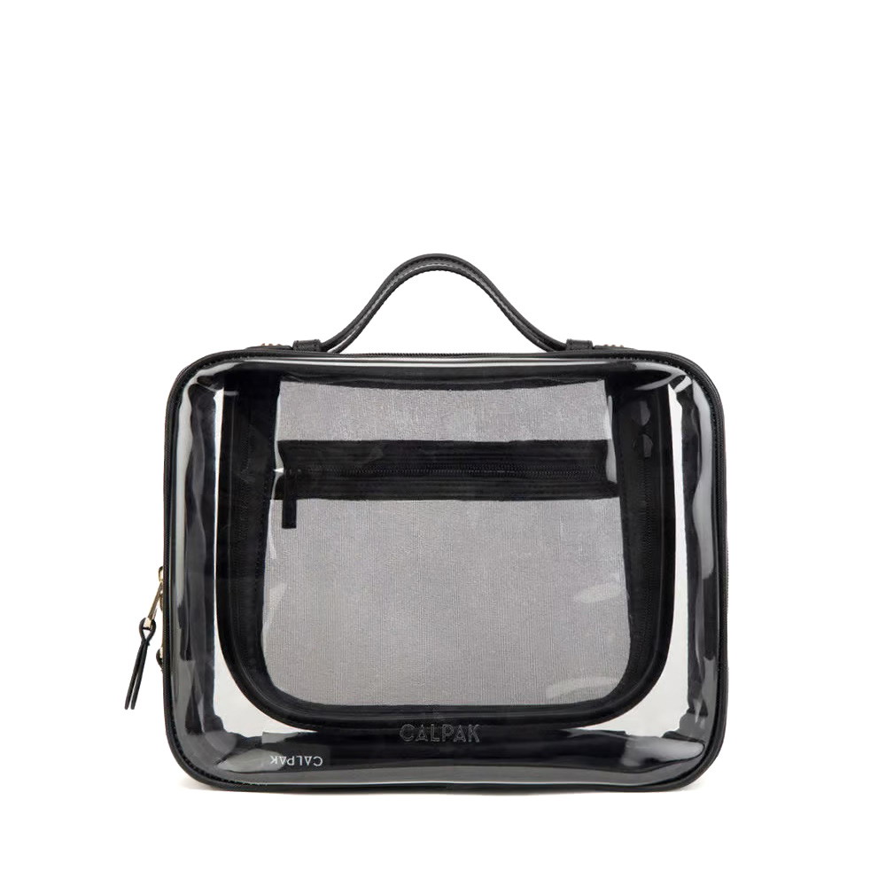 Picture of Calpak Large Clear Cosmetics Case - Black