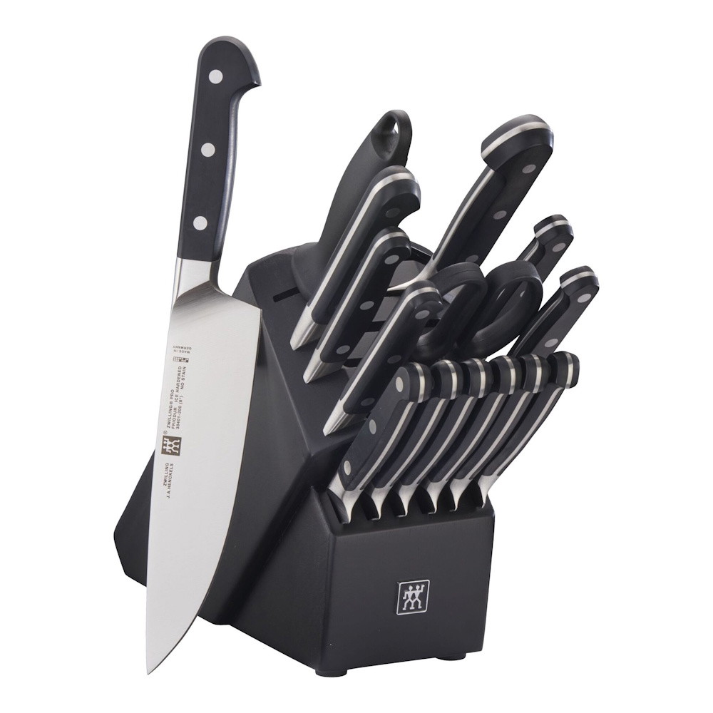 Picture of ZWILLING Pro 16-Piece Knife Block Set - Black Matte