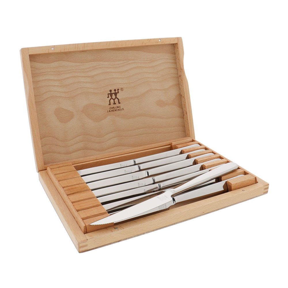 Picture of ZWILLING J.A. Henckels 8-Piece Steak Knife Set with Wood Case