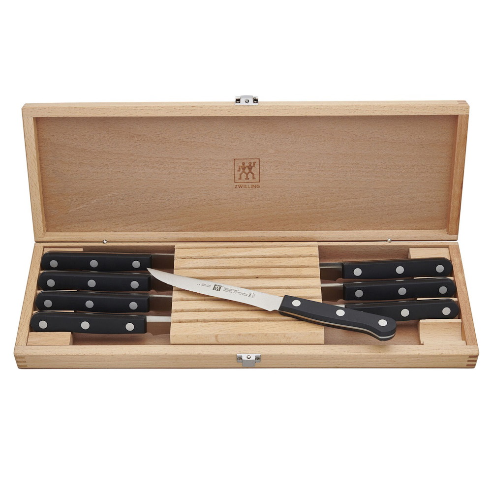 Picture of ZWILLING Twin Gourmet Classic 8PC Steak Knife Set w/ Wood Case
