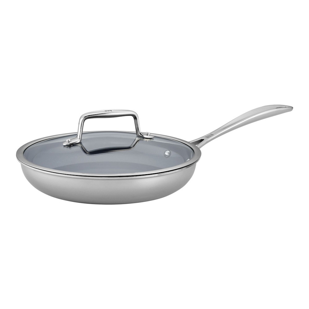Picture of ZWILLING Stainless Steel Ceramic Nonstick Fry Pan with Lid