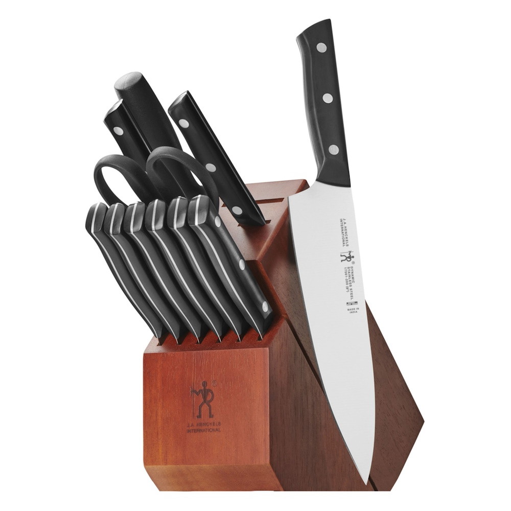 Picture of Henckels Dynamic 12-Piece Knife Block Set - Walnut