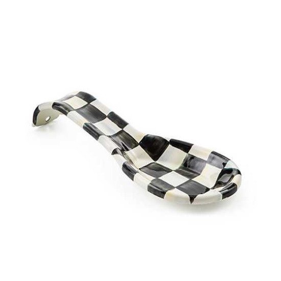Picture of MacKenzie-Childs Courtly Check Enamel Spoon Rest