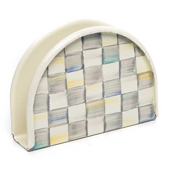 Picture of MacKenzie-Childs Sterling Check Enamel Napkin Holder