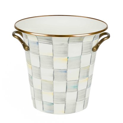 Picture of MacKenzie-Childs Sterling Check Enamel Wine Cooler