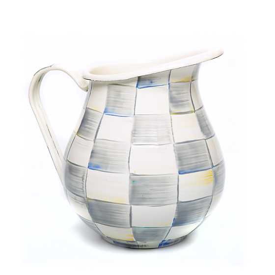Picture of MacKenzie-Childs Sterling Check Enamel Pitcher