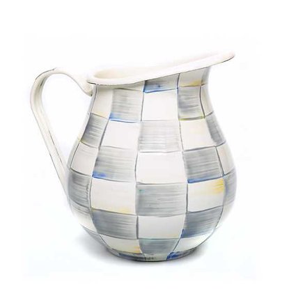 Picture of MacKenzie-Childs Sterling Check Enamel Pitcher