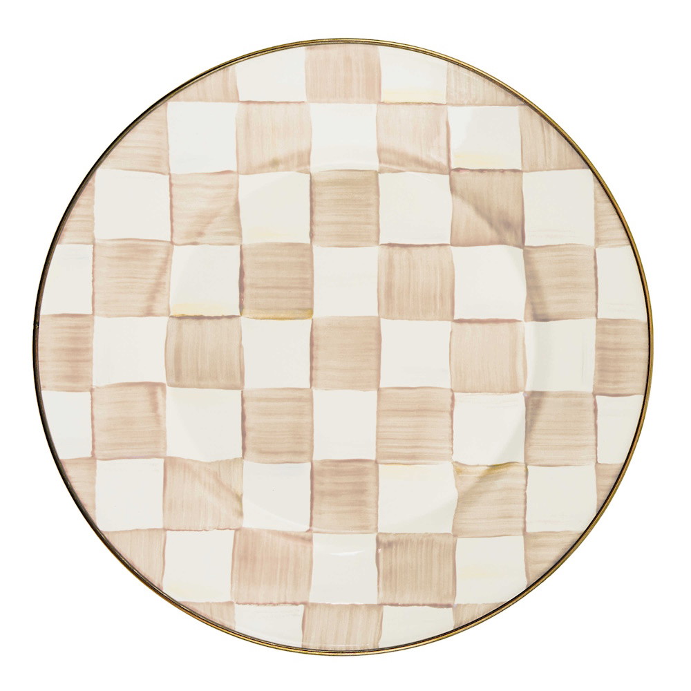 Picture of MacKenzie-Childs Mocha Check Dinner Plate