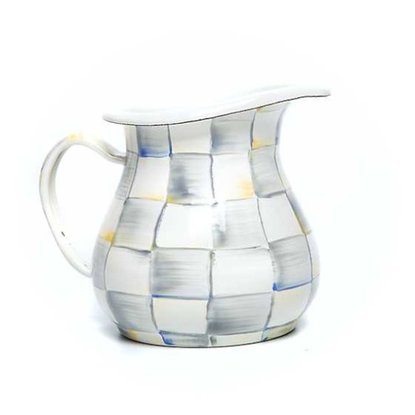 Picture of MacKenzie-Childs Sterling Check Enamel Creamer