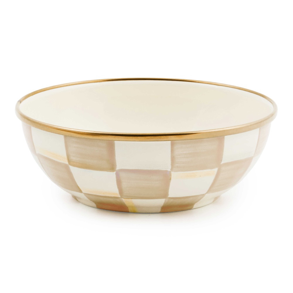Picture of MacKenzie-Childs Mocha Check Everyday Bowl