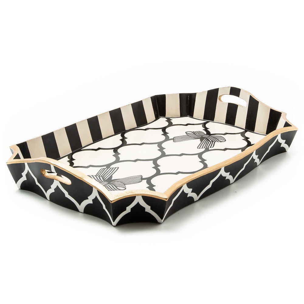 Picture of MacKenzie-Childs Pretty as a Bow Tray - Large