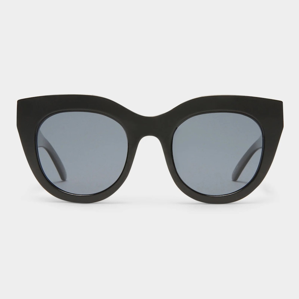 Picture of Le Specs Air Heart Sunglasses-Black Frame/Smoke Polar Lenses