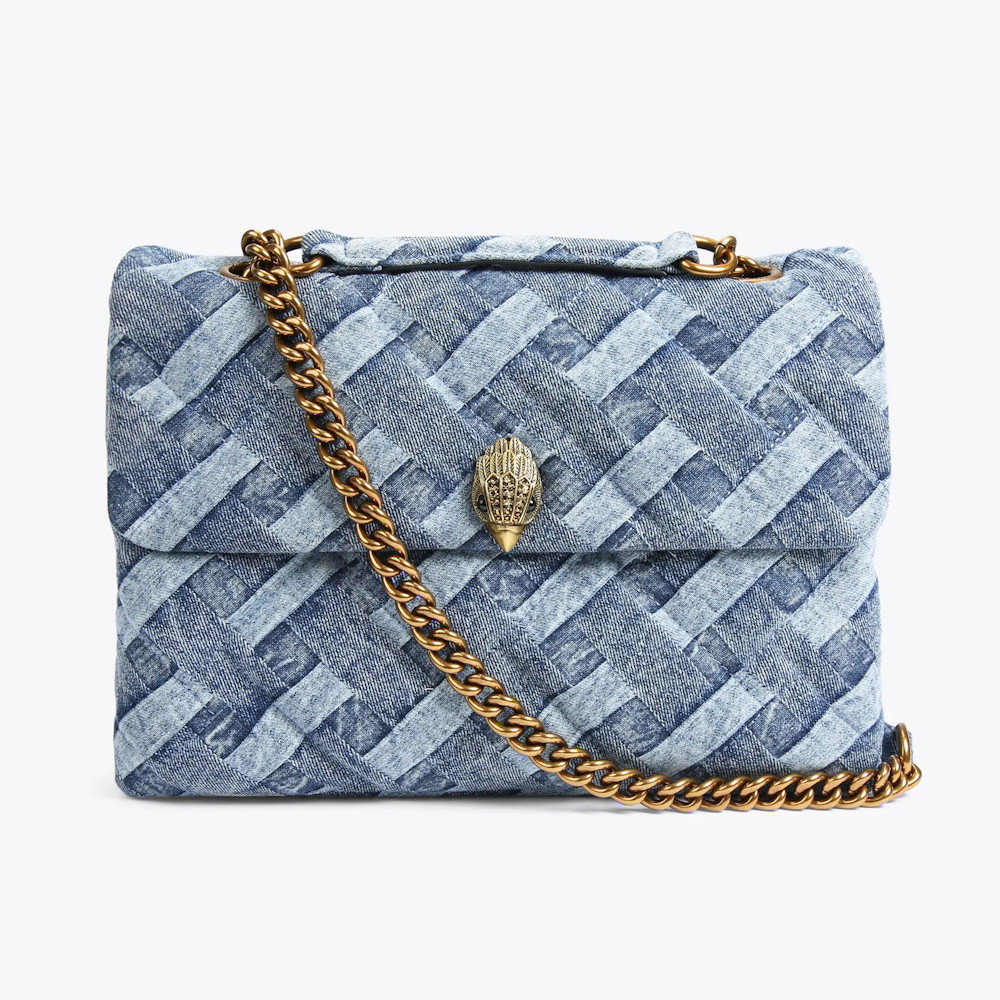Picture of Kurt Geiger Large Kensington Soft Bag - Denim