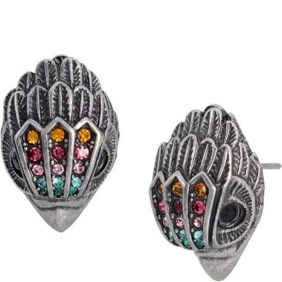 Picture of Kurt Geiger Eagle Stud Earrings - Silver/Multi