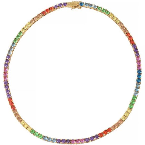 Picture of Kurt Geiger Tennis Collar Necklace - Rainbow Multi
