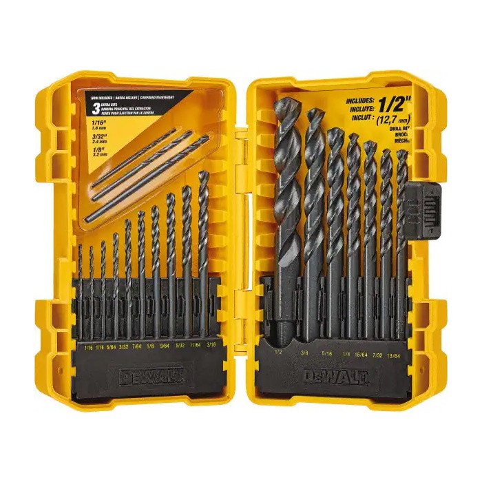 Picture of DeWalt 20-Piece Black Oxide Metal Drilling Set
